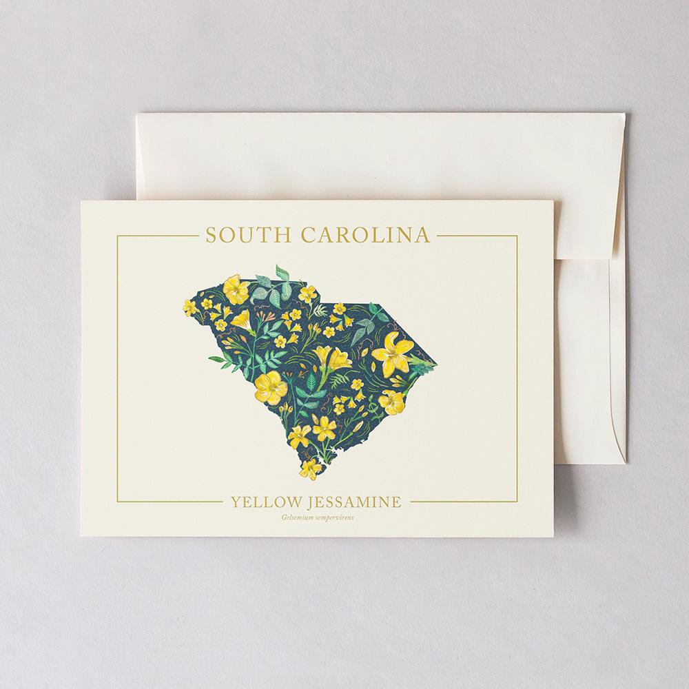 South Carolina Native Botanicals Greeting Card