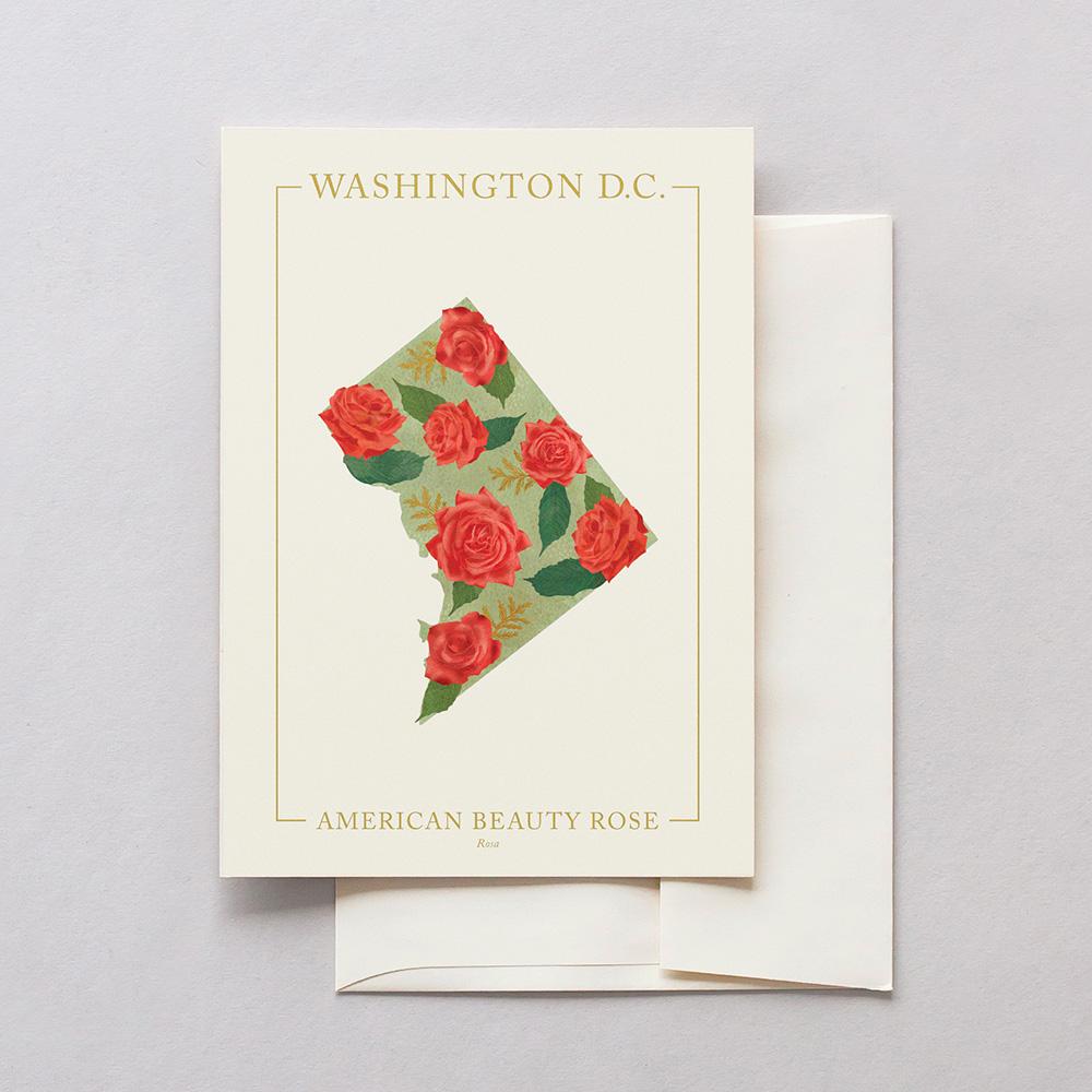 Washington DC Native Botanicals Greeting Card