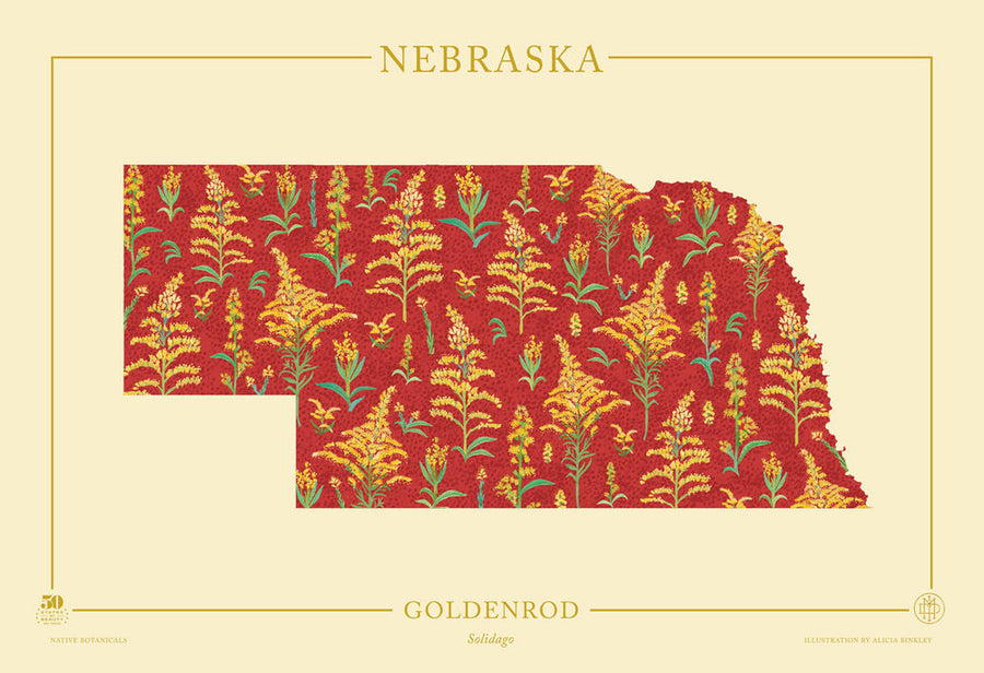 Nebraska Native Botanicals Print