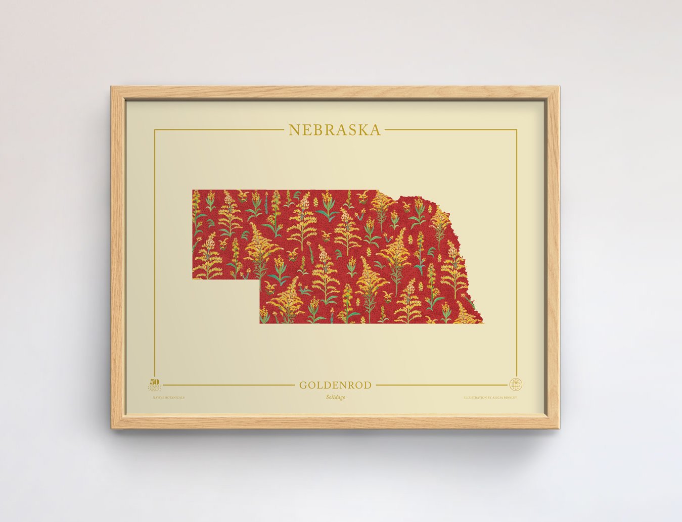 Nebraska Native Botanicals Print