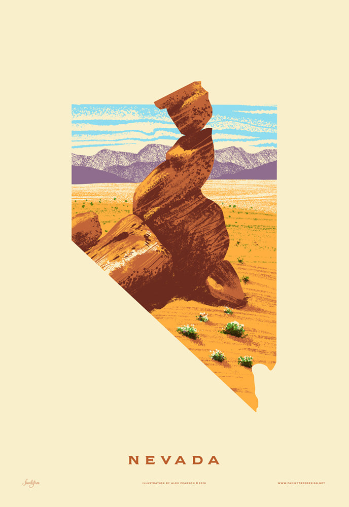 Nevada State Print - Valley of Fire