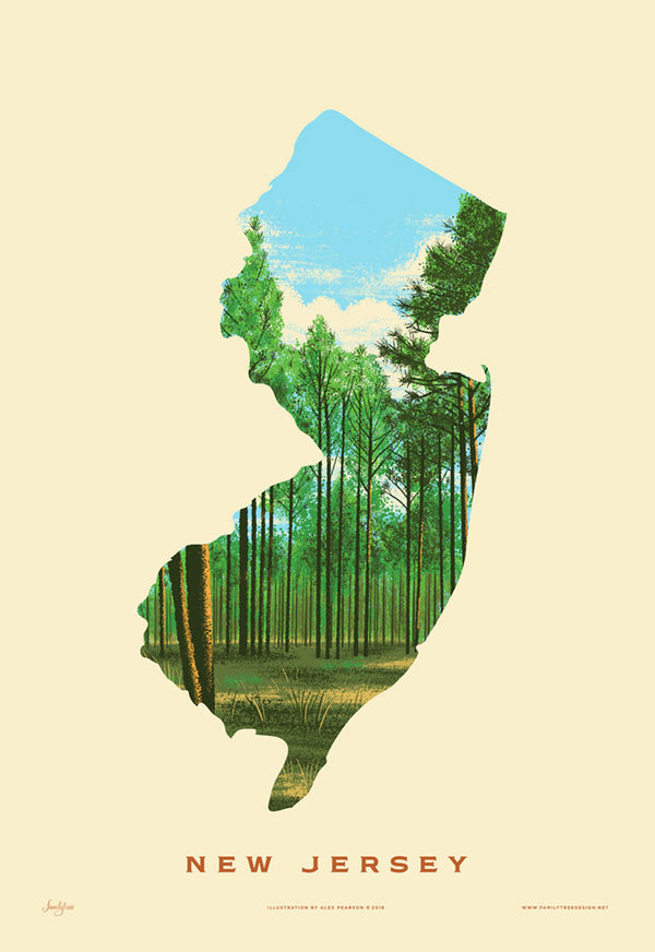 New Jersey Print - 50 States of Beauty