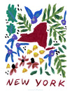New York American Gouache Print