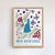 New Hampshire American Gouache Print