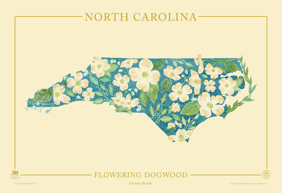 North Carolina Native Botanicals Print