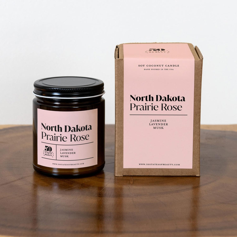 North Dakota Prairie Rose Candle