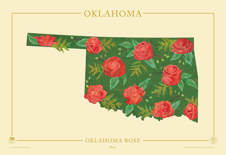 Oklahoma Native Botanicals Print