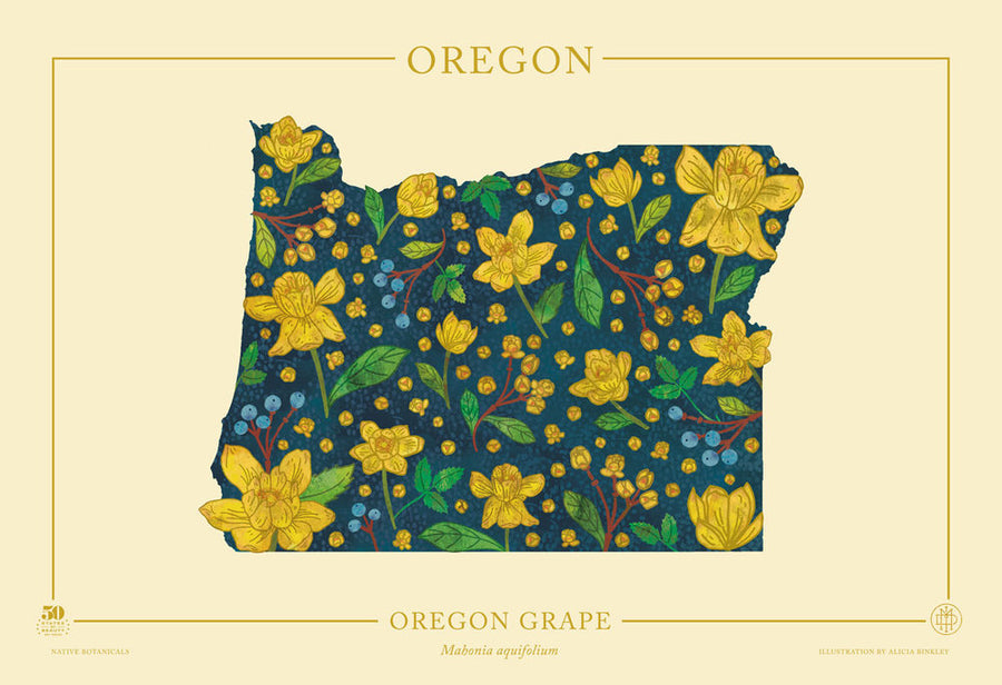 Oregon Native Botanicals Print