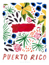 Puerto Rico American Gouache Print