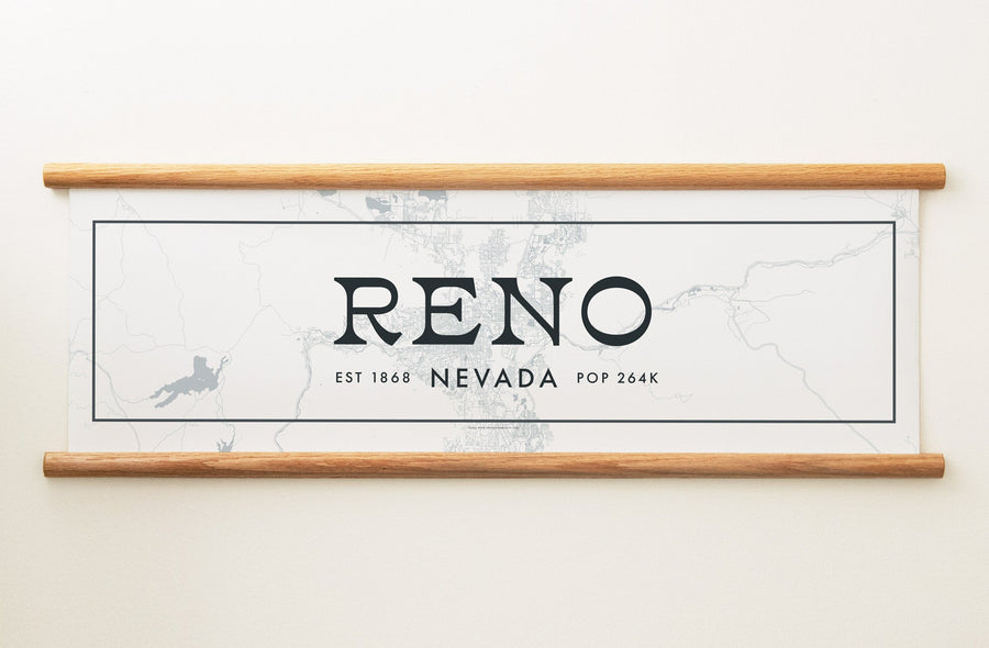 Reno Nevada Canvas Map
