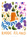 Rhode Island American Gouache Print