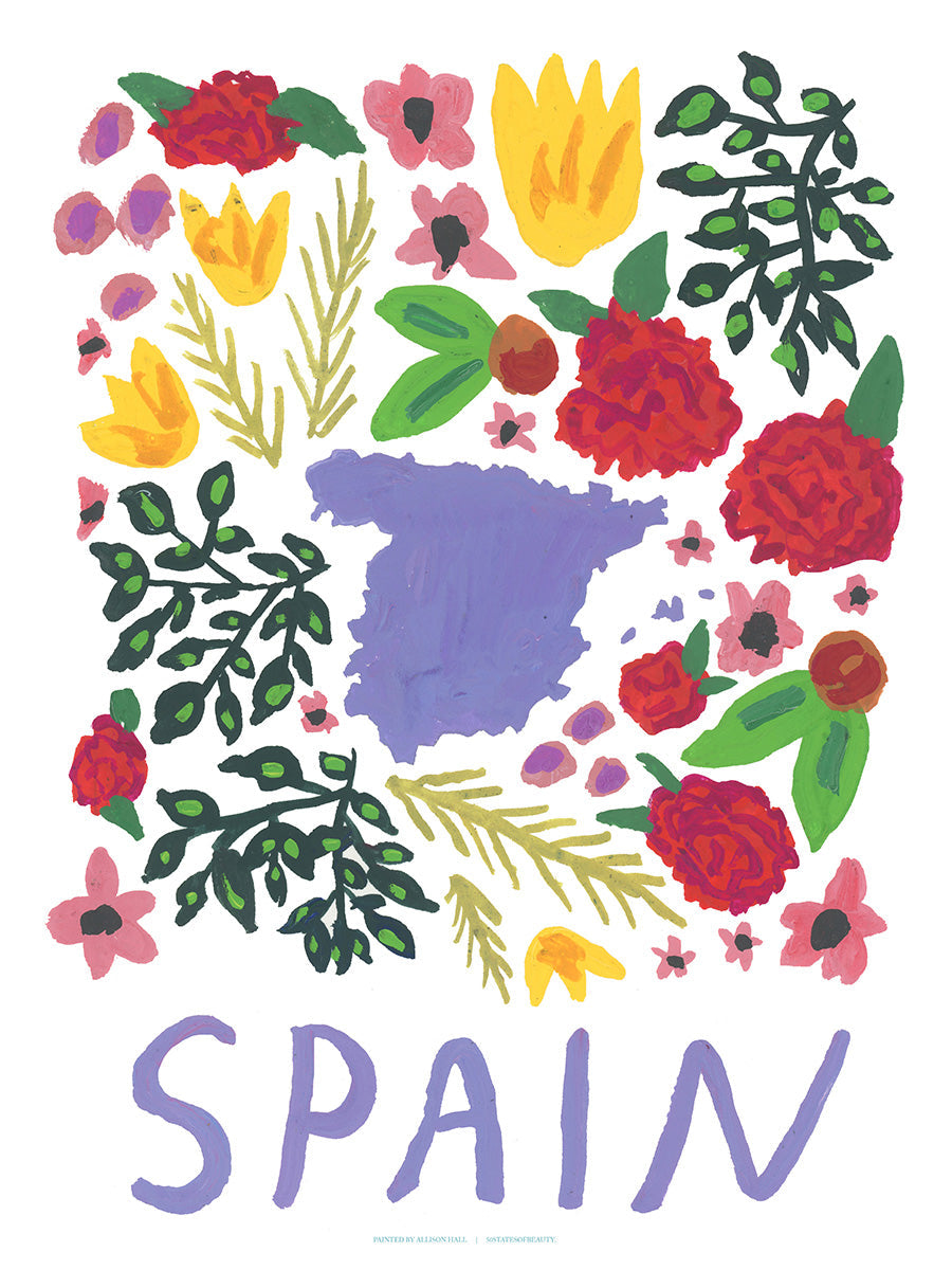 Spain Gouache Print