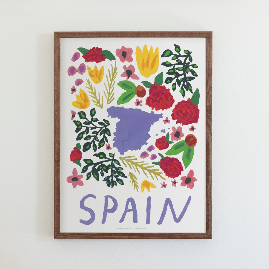 Spain Gouache Print