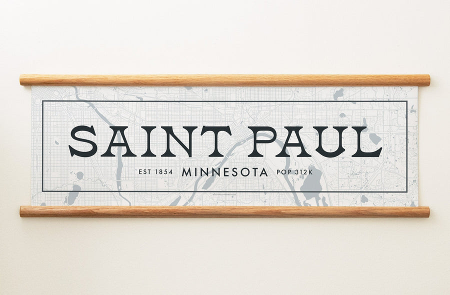 Saint Paul Minnesota Canvas Map