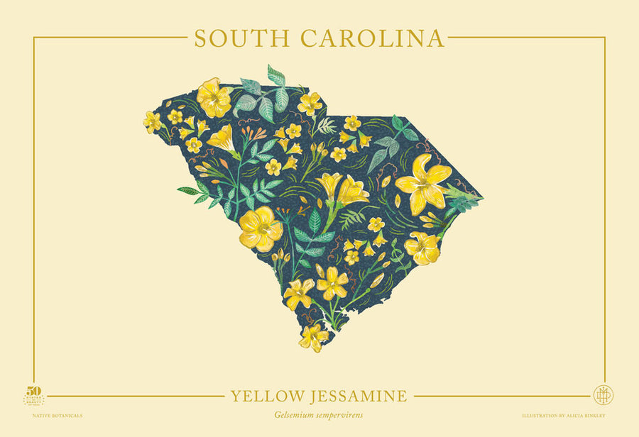 South Carolina Native Botanicals Print