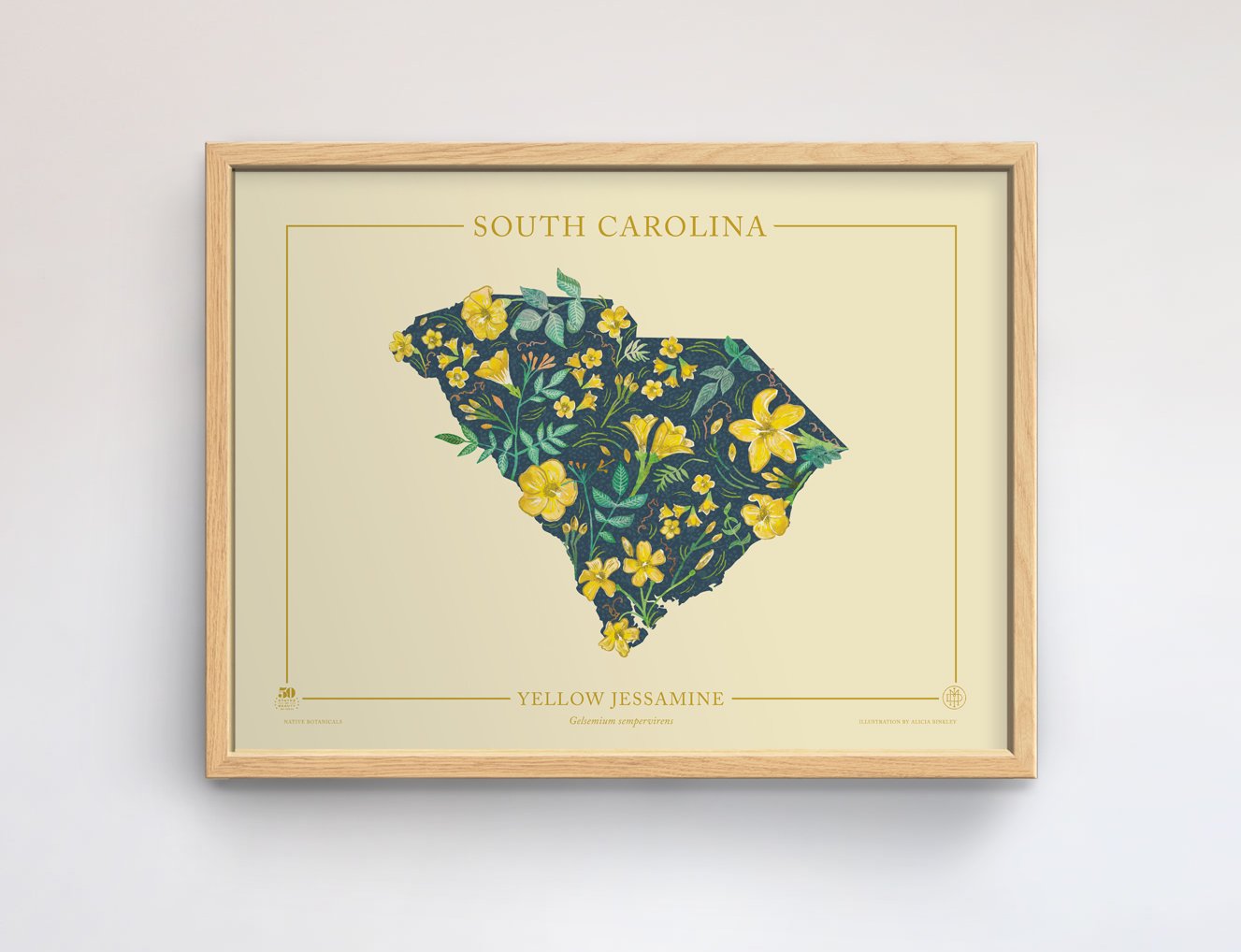 South Carolina Native Botanicals Print