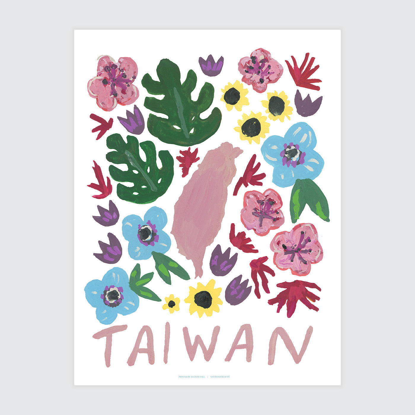 Taiwan Gouache Print