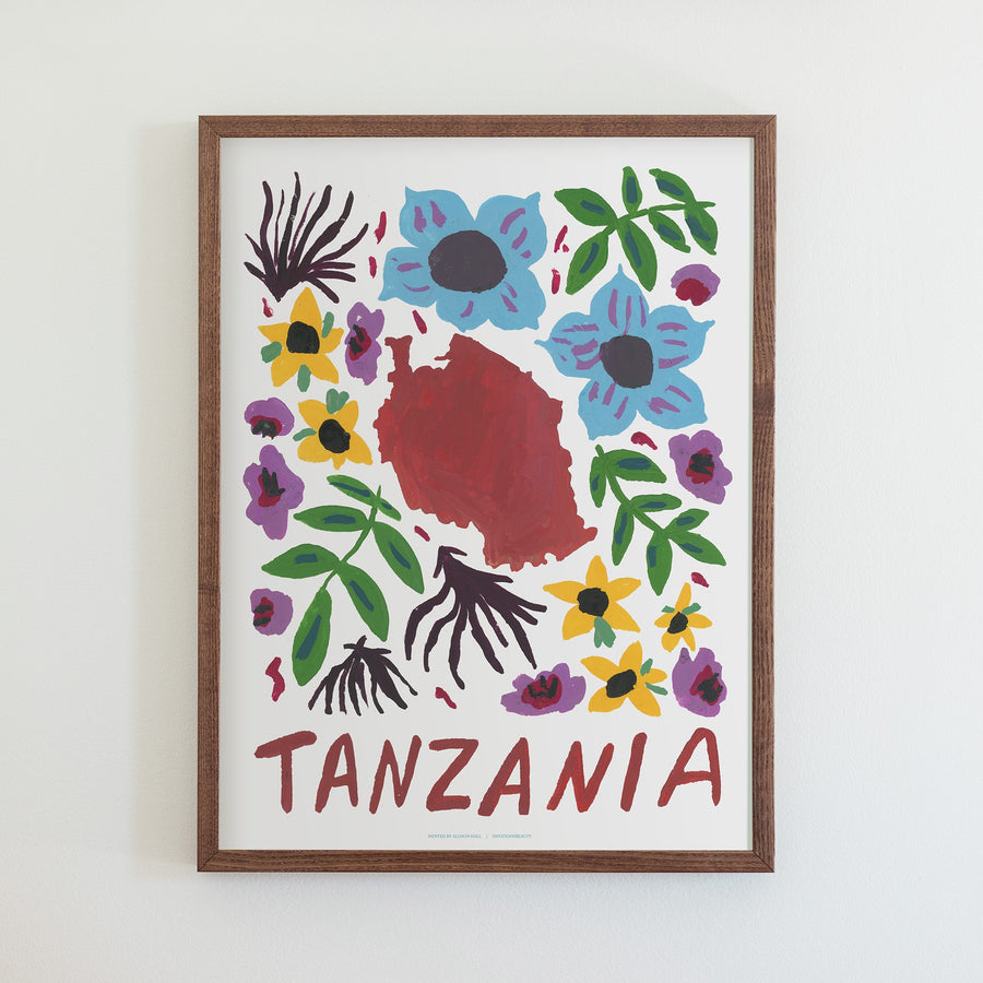 Tanzania Gouache Print