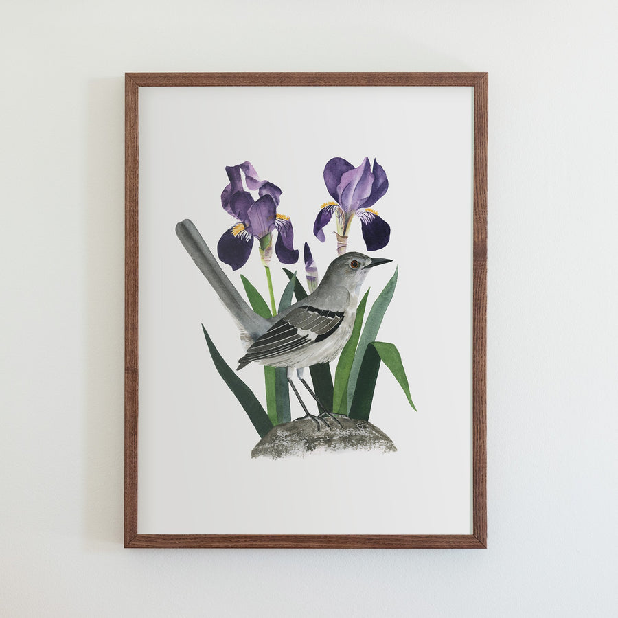 Tennessee Northern Mockingbird Print