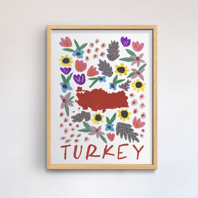 Turkey Gouache Print
