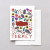 Turkey World Gouache Greeting Card