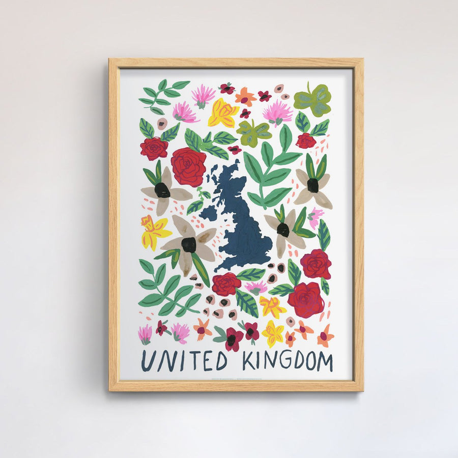 UK Gouache Print