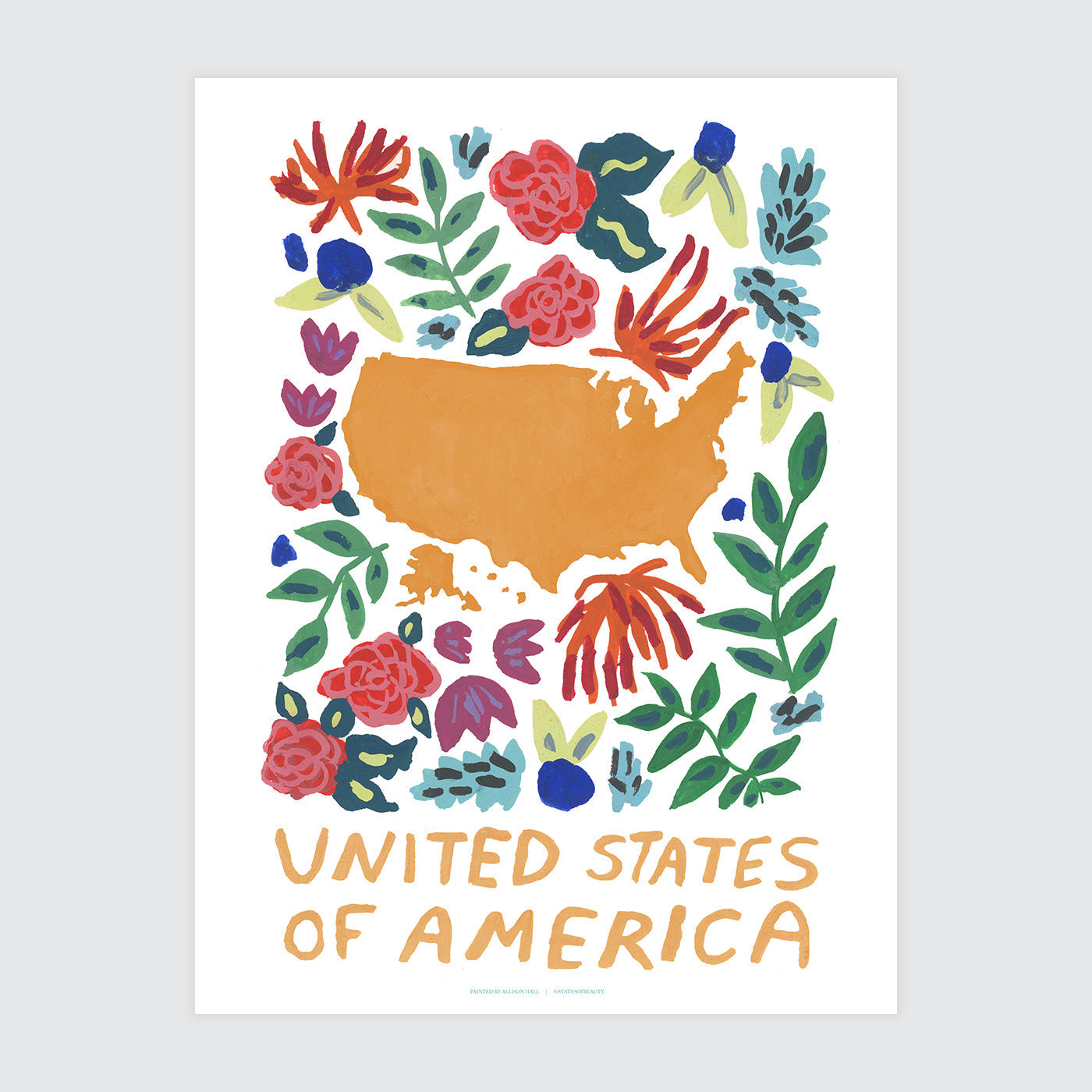 Usa Gouache Print