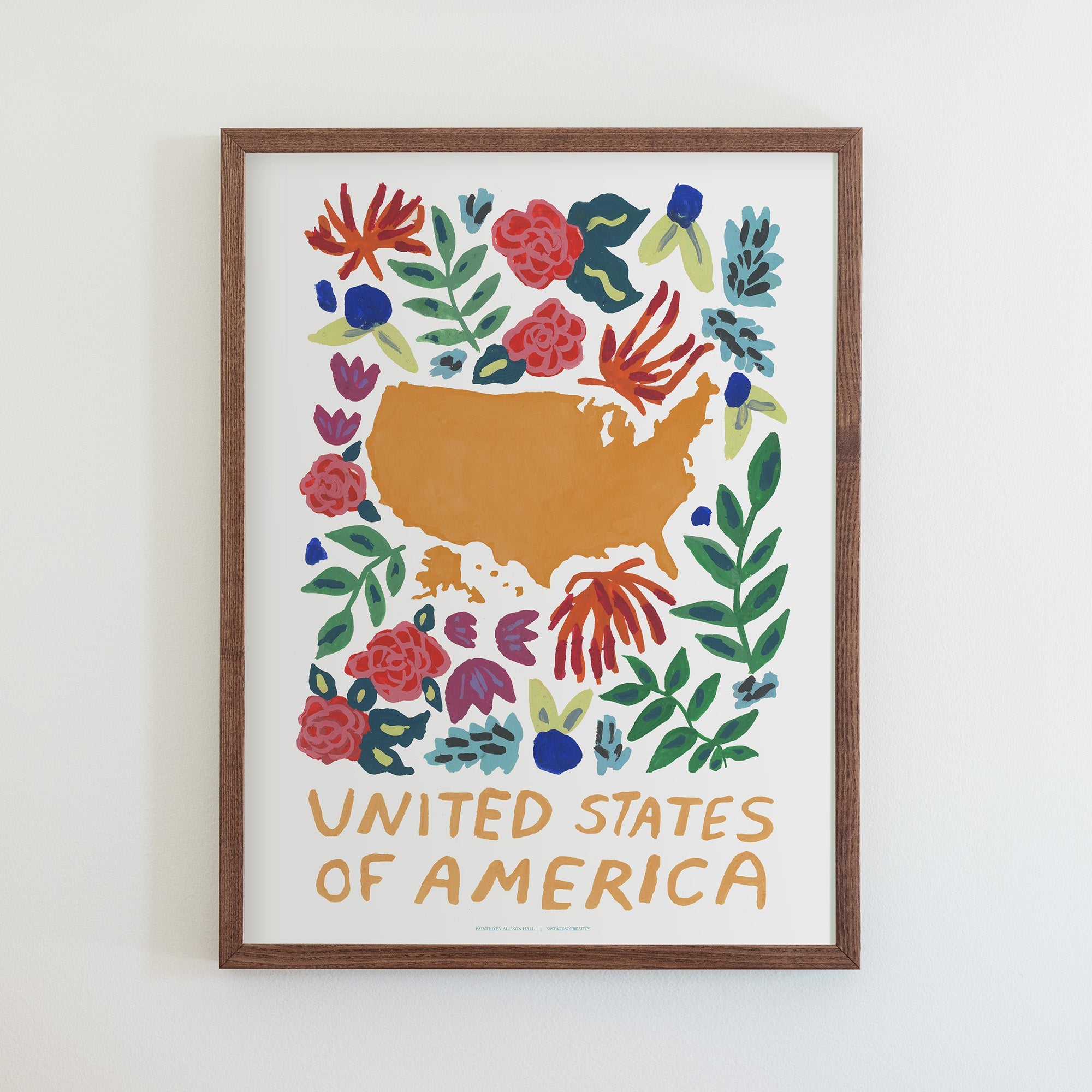 Usa Gouache Print