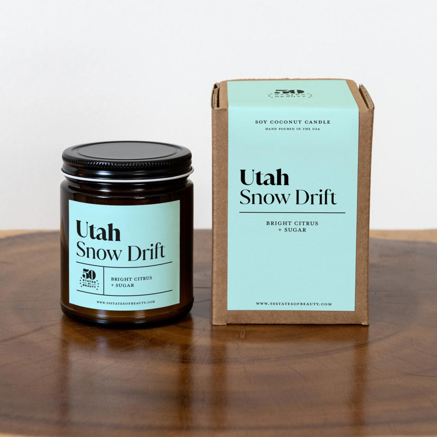Utah Snow Drift Candle