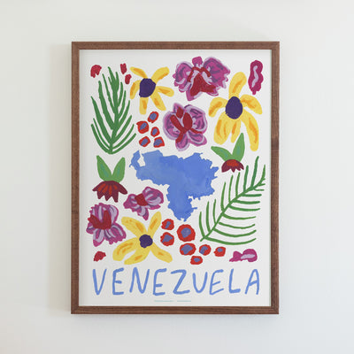 Venezuela Gouache Print