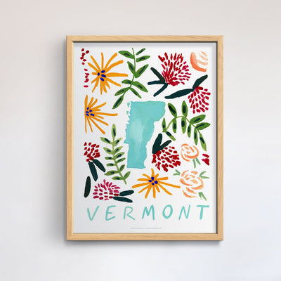Vermont American Gouache Print