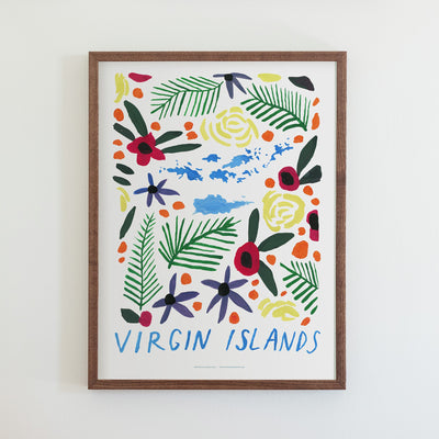 Virgin Islands American Gouache Print