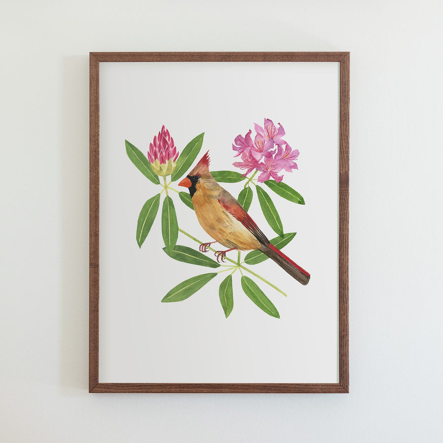 West Virginia Northern Cardinal Print
