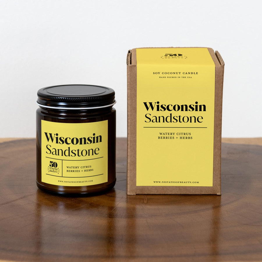 Wisconsin Sandstone Candle