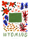 Wyoming American Gouache Print