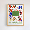 Wyoming American Gouache Print