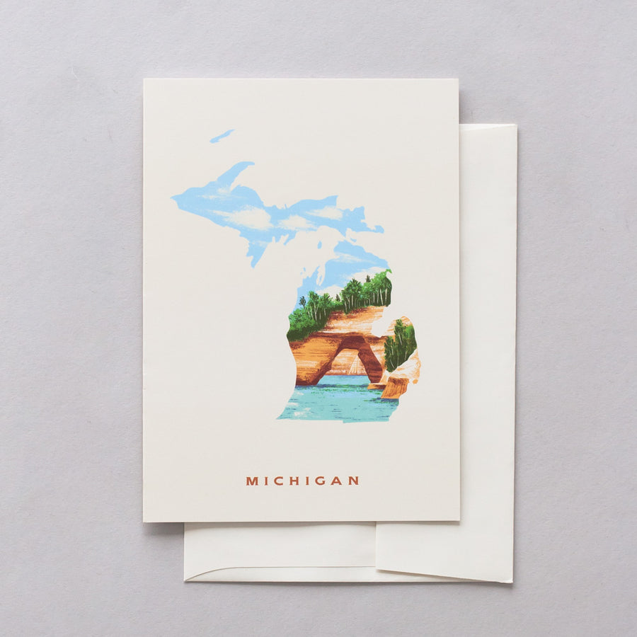 Michigan Pictured Rocks Greeting Card