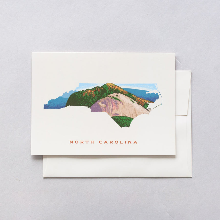 North Carolina Looking Glass Rock Greeting Card